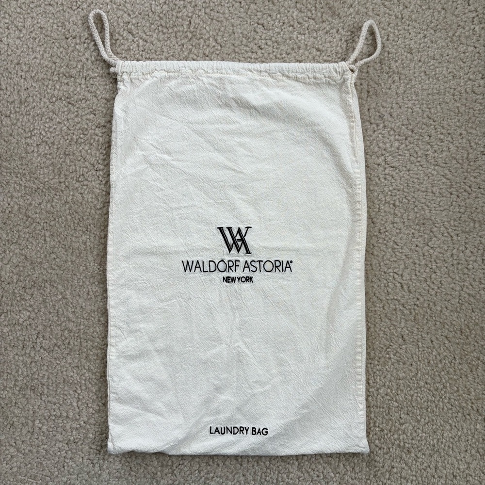 Waldorf Astoria New York Cotton Laundry Bag